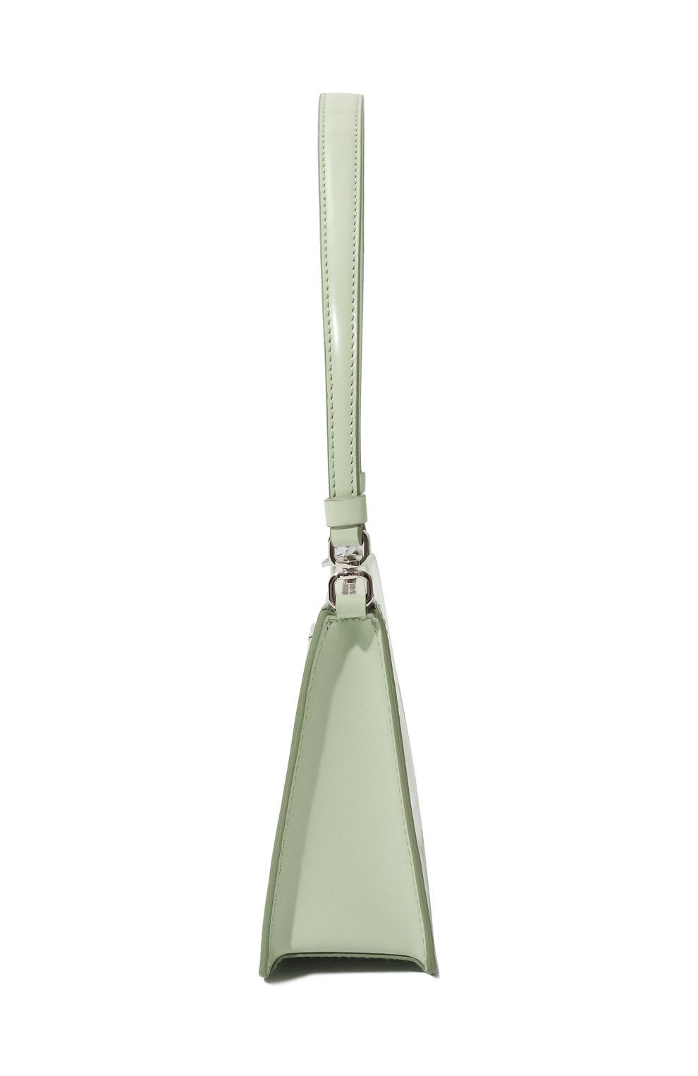 Женская сумка PRADA светло-зеленого цвета, арт. 1BC155-ZO6-F0934-OOM | Фото 4 (Сумки-технические: Сумки top-handle; Материал: Натуральная кожа; Материал сплава: Проставлено; Нос: Не проставлено; Размер: mini; Драгоценные камни: Проставлено)