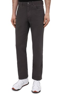 Мужские джинсы BRIONI коричневого цвета, арт. SPNJ0M/08T01/STELVI0 | Фото 4 (Силуэт М (брюки): Прямые; Кросс-КТ: Деним; Длина (брюки, джинсы): Стандартные; Региональные ограничения белый список (Axapta Mercury): RU; Материал внешний: Хлопок; Стили: Кэжуэл)