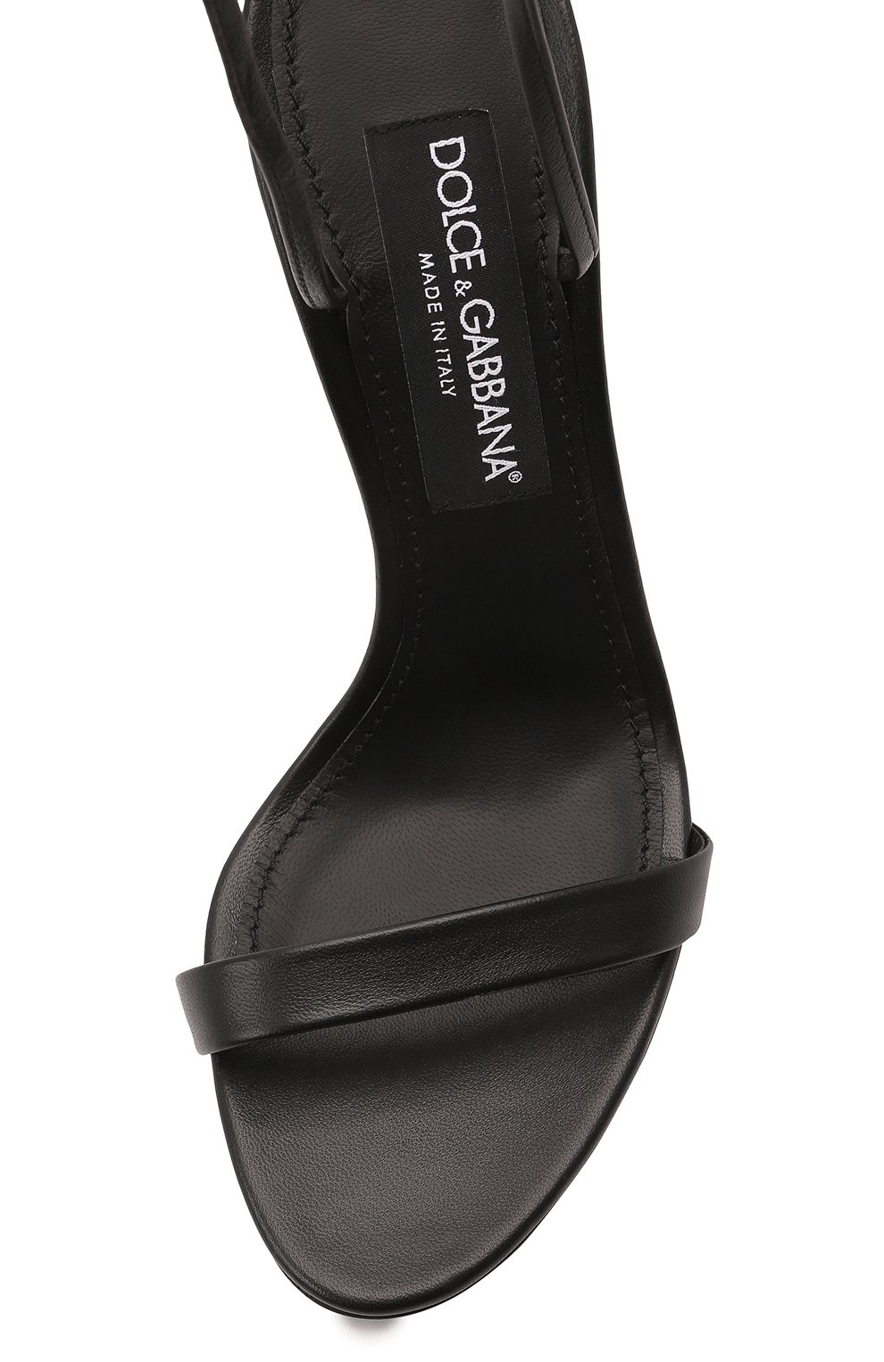 Женские черные босоножки iride crystal DOLCE & GABBANA купить в ...