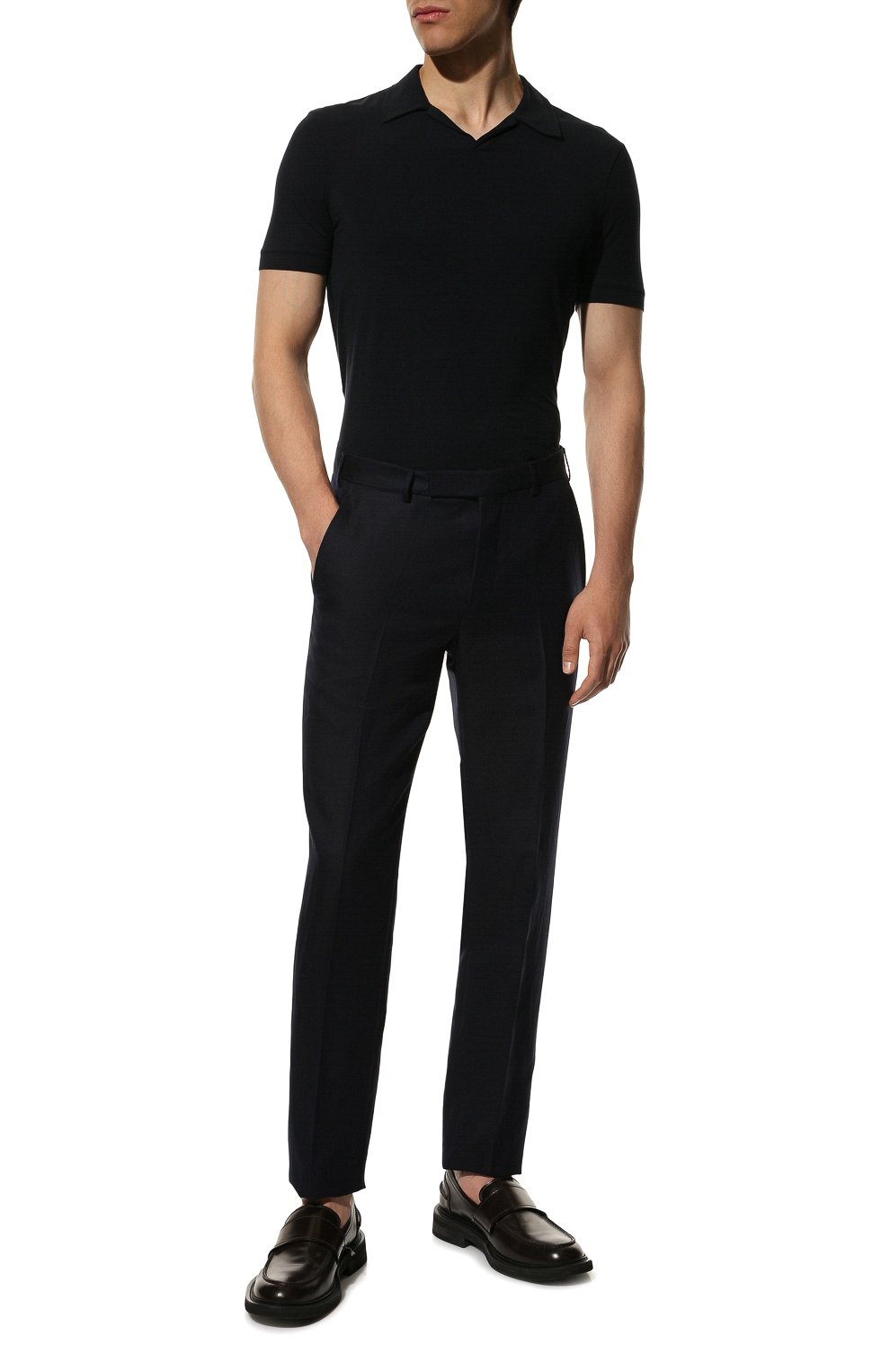 Поло из вискозы Giorgio Armani  3GSF51/SJP4Z Фото 2