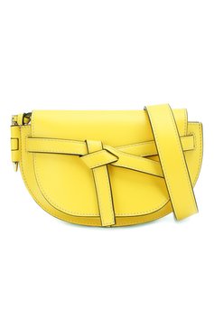 Женская поясная сумка gate mini LOEWE желтого цвета, арт. 321.54.Z58 | Фото 5 (Материал: Натуральная кожа; Стили: Классический; Размер: mini; Ремень/цепочка: На ремешке; Статус проверки: Проверена категория)