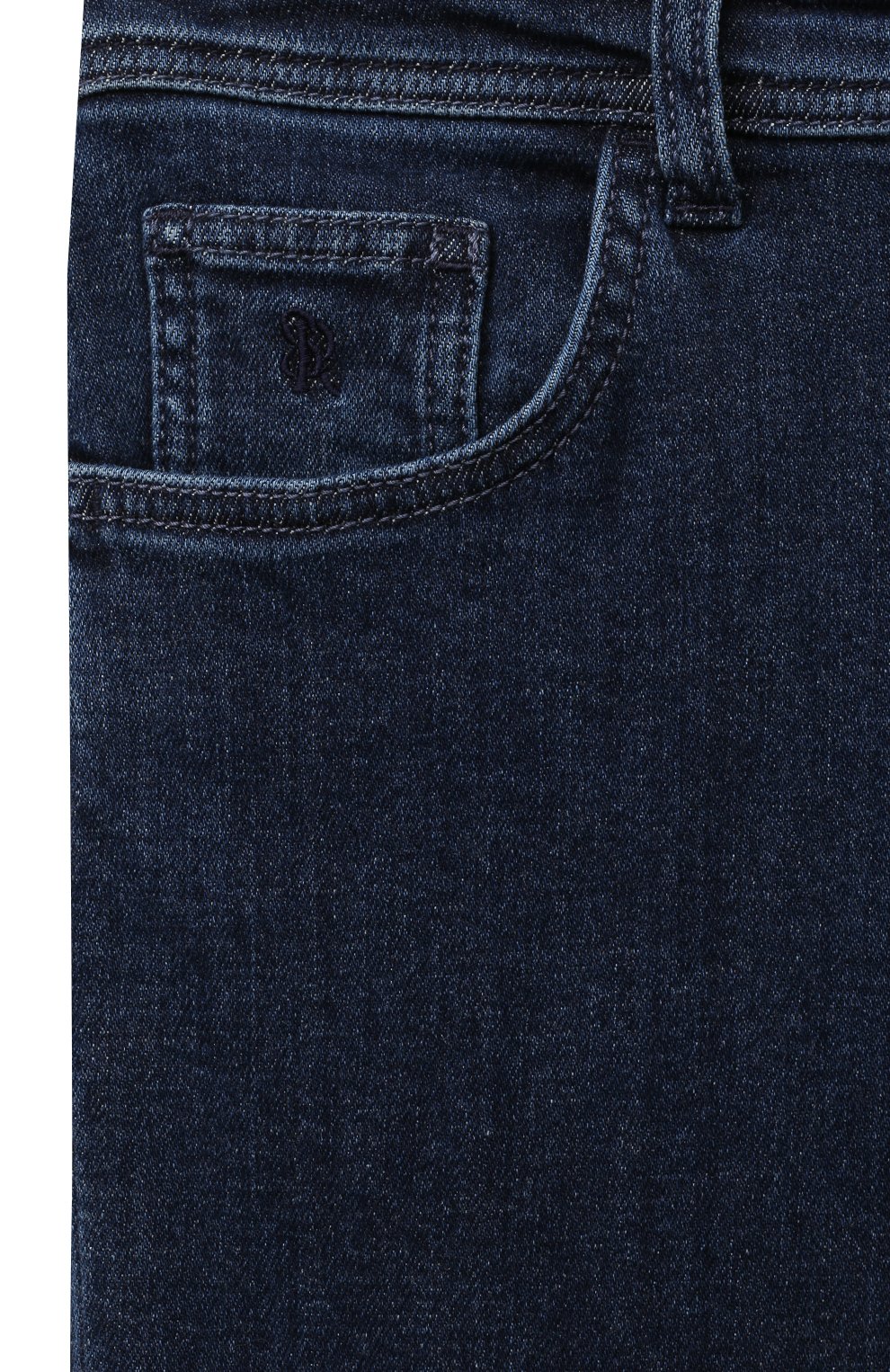 Детские джинсы STEFANO RICCI JUNIOR синего цвета, арт. YFT2302040/T130BL | Фото 3 (Детали: Однотонный; Материал сплава: Проставлено; Нос: Не проставлено; Материал внешний: Хлопок)