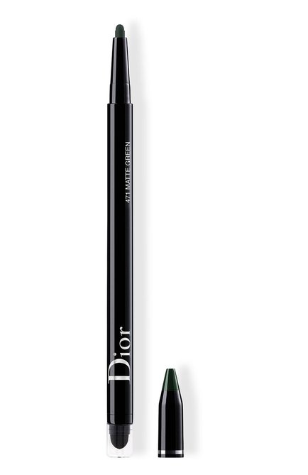Водостойкая подводка для глаз diorshow 24h stylo, 471 матовый зеленый DIOR бесцветного цвета, арт. C014300471 | Фото 1