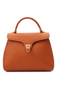 Женская сумка marvin COCCINELLE оранжевого цвета, арт. E1 IP0 18 03 01 | Фото 1 (Сумки-технические: Сумки через плечо, Сумки top-handle; Размер: medium; Материал: Натуральная кожа; Ремень/цепочка: На ремешке)