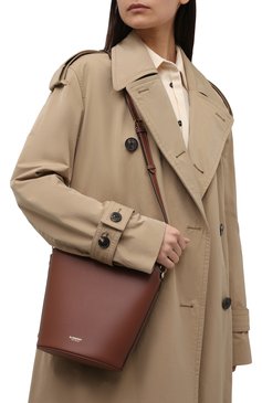 Женская сумка pocket  small BURBERRY коричневого цвета, арт. 8046241 | Фото 6 (Сумки-технические: Сумки top-handle; Материал: Натуральная кожа; Ремень/цепочка: На ремешке; Размер: small)