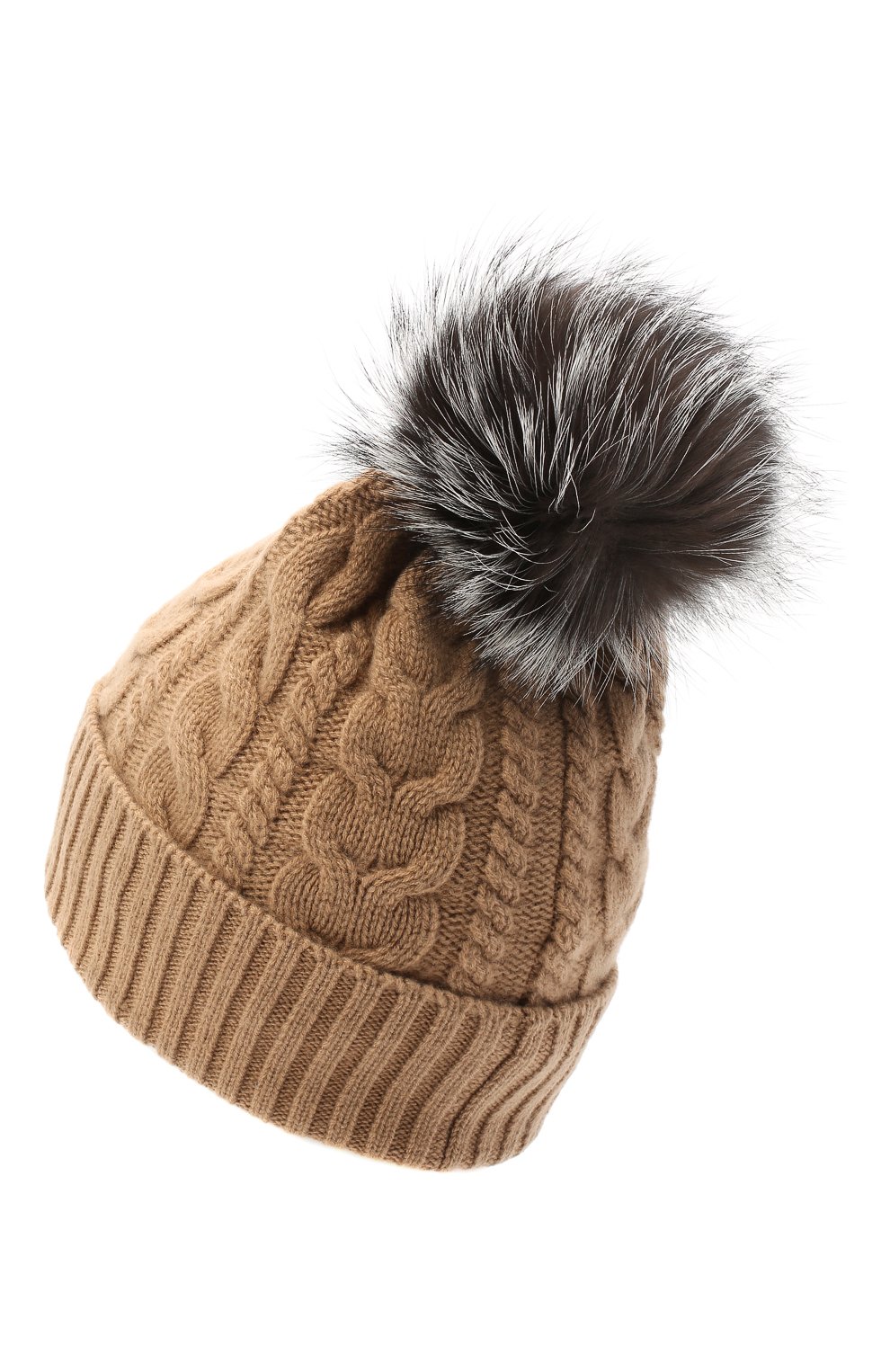 Женская шерстяная шапка MONCLER бежевого цвета, арт. F2-093-9Z703-01-A9328 | Фото 2 (Материал: Текстиль, Кашемир, Шерсть; Региональные ограничения белый список (Axapta Mercury): RU)