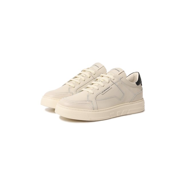 фото Кожаные кеды emporio armani