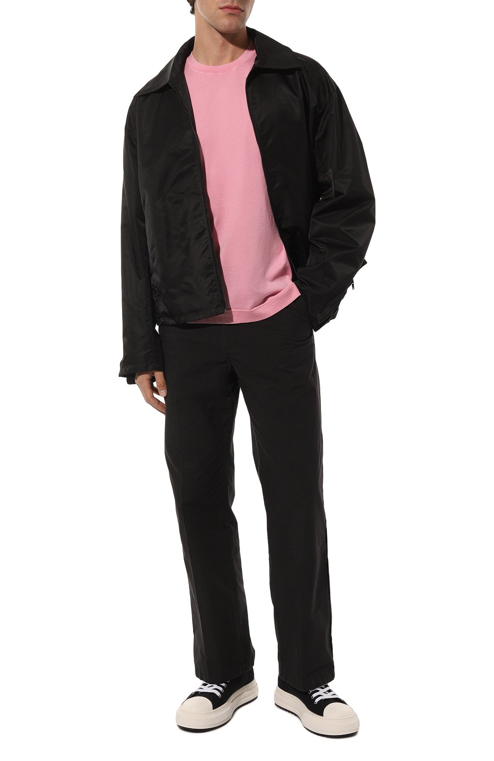 Мужская хлопковая футболка FEDELI розового цвета, арт. 6UEF0103 | Фото 2 (Принт: Без принта; Рукава: Короткие; Длина (для топов): Стандартные; Материал внешний: Хлопок; Стили: Романтичный)
