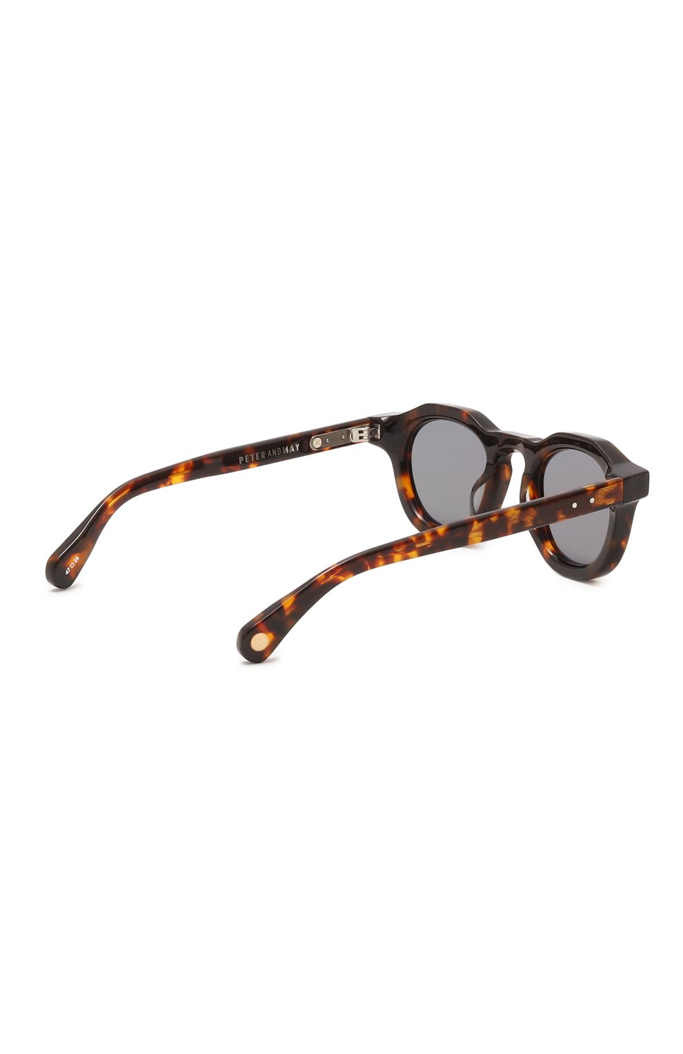 Мужские солнцезащитные очки PETER&MAY WALK леопардового цвета, арт. S#105 S0LAR T0RT0ISE LIGHT GREY | Фото 4 (Кросс-КТ: С/з-мужское; Тип очков: С/з; Очки форма: Круглые; Оптика Гендер:  оптика-мужское)