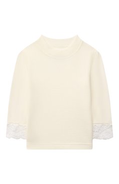 Детский комплект из лонгслива и леггинс WOOL&COTTON бежевого цвета, арт. BRUFPK-K | Фото 2 (Кросс-КТ НВ: Костюм; Материал внешний: Шерсть)