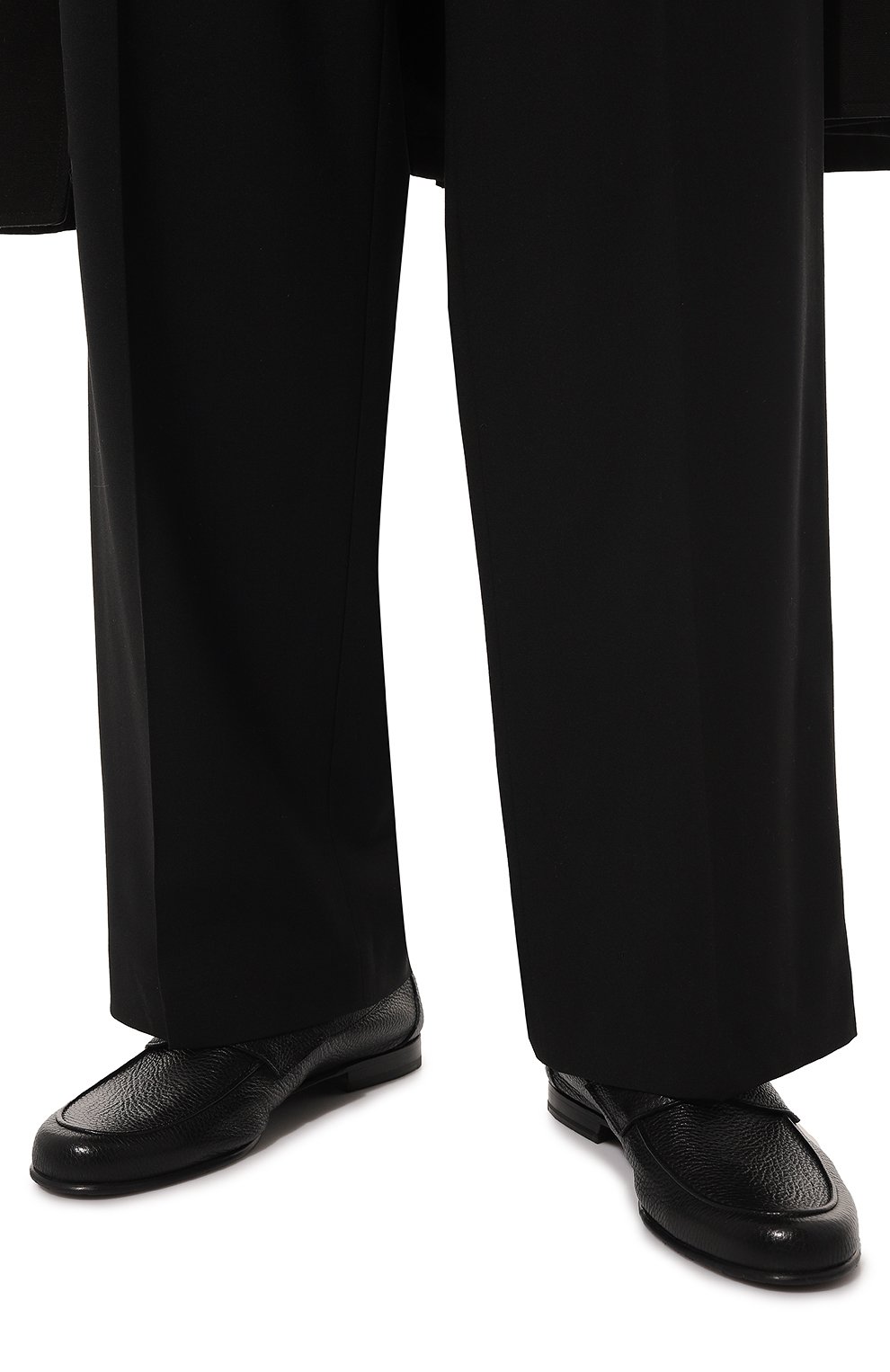 Мужские кожаные пенни-лоферы BARRETT черного цвета, арт. 171U064.17 | Фото 3 (Материал внутренний: Натуральная кожа; Стили: Классический)
