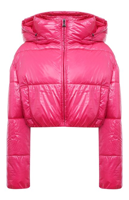 Женский утепленная куртка PATRIZIA PEPE розового цвета, арт. 8O0085_A304 | Фото 1 (Рукава: Длинные; Материал сплава: Проставлено; Драгоценные камни: Проставлено; Материал подклада: Синтетический материал; Материал внешний: Синтетический материал; Длина (верхняя одежда): Короткие)