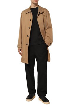 Мужские кожаные кеды JIL SANDER черного цвета, арт. J32WS0016-P4869 | Фото 2 (Материал внутренний: Натуральная кожа, Текстиль; Материал сплава: Проставлено; Стили: Классический; Материал утеплителя: Без утеплителя; Драгоценные камни: Проставлено)