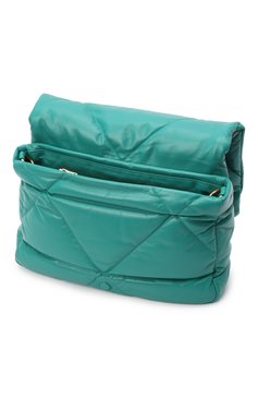 Женская сумка PRADA зеленого цвета, арт. 1BD306-2DYI-F0363-VAM | Фото 3 (Сумки-технические: Сумки через плечо; Размер: medium; Материал: Натуральная кожа)