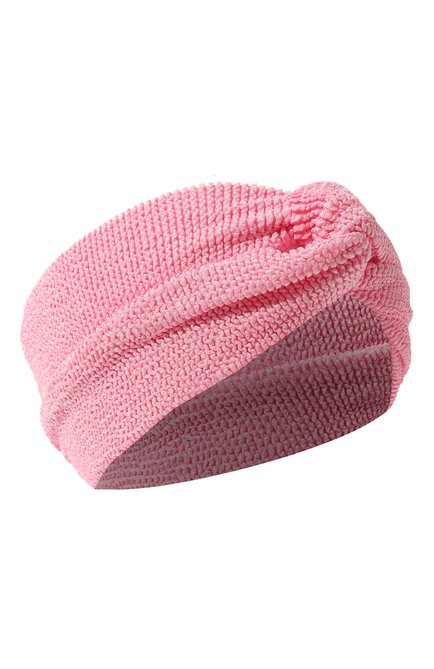 Женская повязка на голову BOND-EYE AUSTRALIA розового цвета, арт. BOUND334M | Фото 1 (Материал: Текстиль, Синтетический материал)
