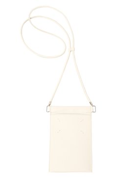 Кожаный чехол для iphone MAISON MARGIELA молочного цвета, арт. SA1VZ0002/P4745 | Фото 2 (Женское Кросс-КТ: Кожа iPhone)