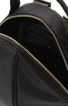 Женский рюкзак 011 BORBONESE черного цвета, арт. 924287 | Фото 5 (Материал: Текстиль; Стили: Кэжуэл)