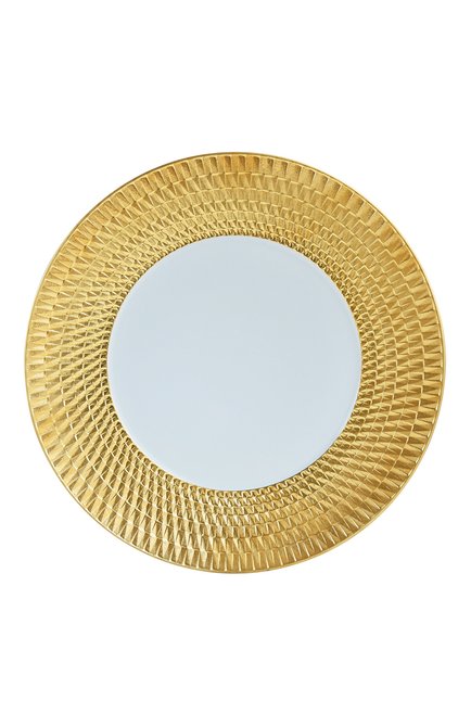 Обеденная тарелка twist or BERNARDAUD золотого цвета, арт. 1849/21259 | Фото 1 (Ограничения доставки: fragile-2)