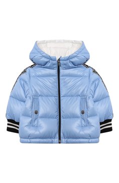 Детского комплект из комбинезона и куртки MONCLER голубого цвета, арт. G2-951-1F515-20-68950/9-12M | Фото 2 (Кросс-КТ НВ: Верхняя одежда-одежда, Утепленные)
