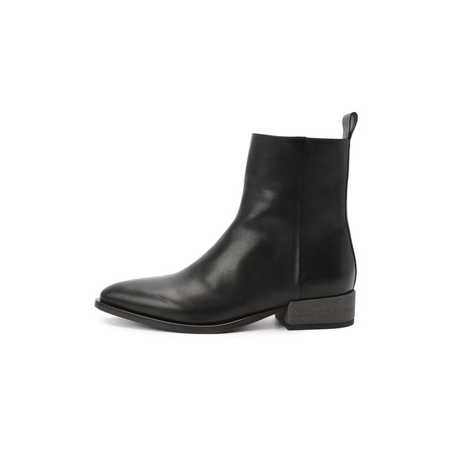 фото Кожаные ботильоны brunello cucinelli