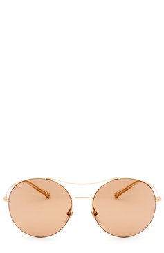 Женские солнцезащитные очки GUCCI золотого цвета, арт. 4252 J5G | Фото 1 (Тип очков: С/з)