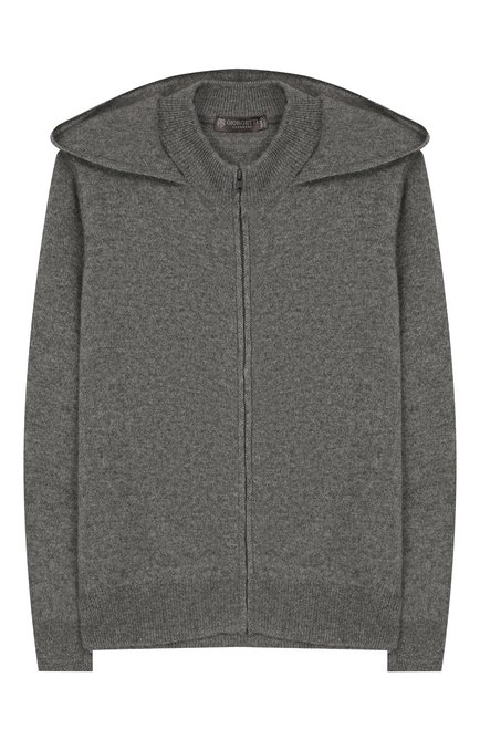 Детский кашемировая толстовка GIORGETTI CASHMERE серого цвета, арт. MB452/8A-14A | Фото 1 (Материал внешний: Шерсть, Кашемир; Рукава: Длинные; Девочки Кросс-КТ: Кардиган-одежда, Толстовка-одежда; Статус проверки: Проверена категория; Ростовка одежда: 10 - 11 лет | 140 - 146см, 8 лет | 128 см)