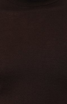 Мужской водолазка из кашемира и шелка IL BORGO CASHMERE темно-коричневого цвета, арт. BM18-302G0 | Фото 5 (Материал внешний: Шерсть, Шелк, Кашемир; Рукава: Длинные; Принт: Без принта; Длина (для топов): Стандартные; Материал сплава: Проставлено; Мужское Кросс-КТ: Водолазка-одежда; Драгоценные камни: Проставлено; Стили: Кэжуэл)