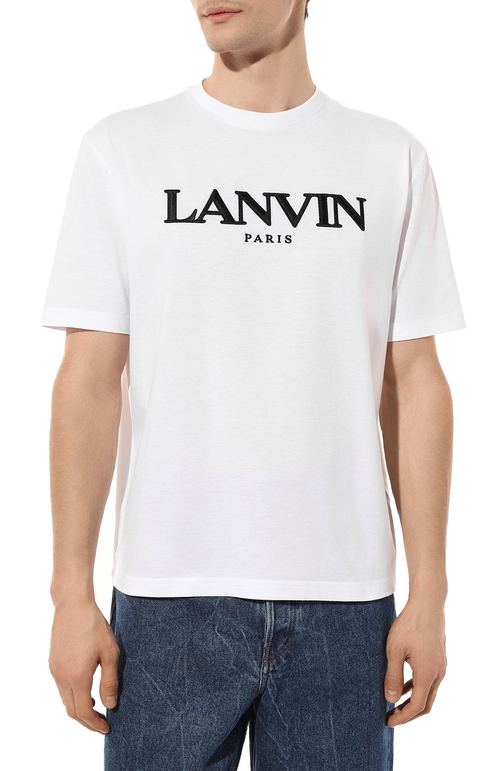 Хлопковая футболка Lanvin  RМ TS0005/J208 Фото 3