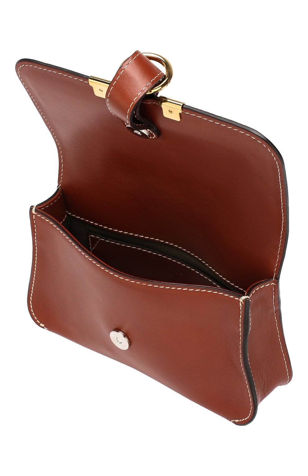 Женская поясная сумка marcie CHLOÉ светло-коричневого цвета, арт. CHC19AS179A37 | Фото 4 (Материал: Натуральная кожа; Стили: Классический; Размер: mini; Статус проверки: Проверено, Проверена категория)