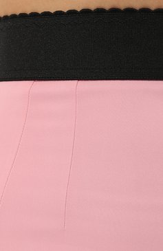 Женская юбка из вискозы DOLCE & GABBANA светло-розового цвета, арт. F4A1FT/FUIAH | Фото 5 (Стили: Гламурный; Женское Кросс-КТ: Юбка-одежда; Материал сплава: Проставлено; Длина Ж (юбки, платья, шорты): Миди; Материал внешний: Вискоза; Драгоценные камни: Проставлено; Материал подклада: Шелк)