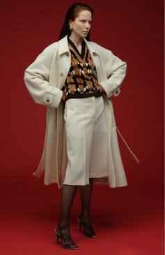 Женские кожаные босоножки SAINT LAURENT черно-белого цвета, арт. 667651/EX703 | Фото 7 (Каблук высота: Высокий; Материал внешний: Кожа; Материал внутренний: Натуральная кожа; Каблук тип: Шпилька; Подошва: Плоская)