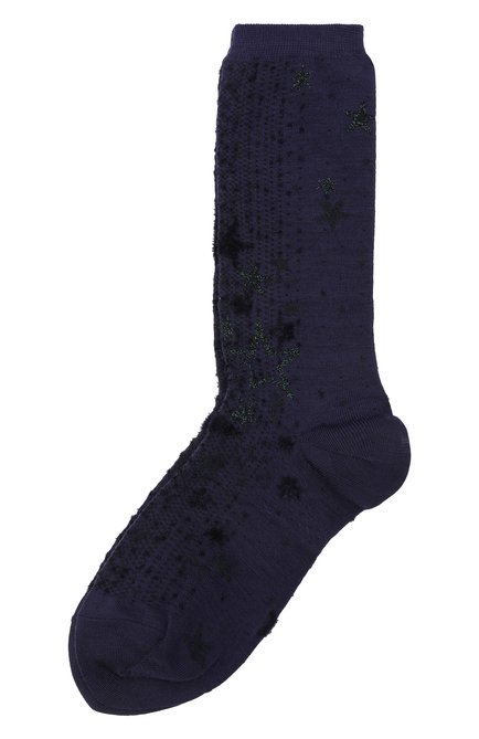 Женские носки ANTIPAST синего цвета, арт. AS-202 | Фото 1 (Материал внешний: Синтетический материал)