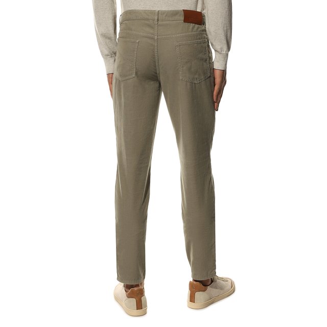 фото Хлопковые брюки brunello cucinelli