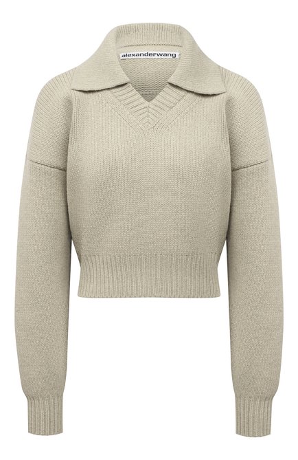 Женский шерстяной свитер ALEXANDER WANG светло-зеленого цвета по цене 71550 руб., арт. 1KC1221019 | Фото 1