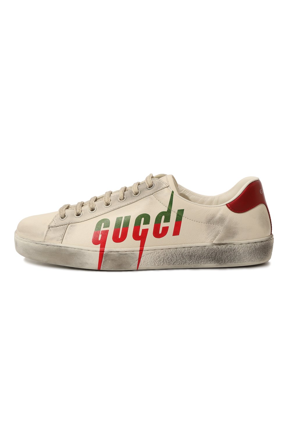 Кожаные кеды Ace Gucci  576137 A38V0 Фото 2