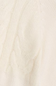 Детское кашемировое платье с фактурным узором LORO PIANA белого цвета, арт. FAG3913 | Фото 3 (Материал внешний: Шерсть, Кашемир; Рукава: Длинные; Случай: Повседневный; Материал сплава: Проставлено, Проверено; Статус проверки: Проверено, Проверена категория; Девочки Кросс-КТ: Платье-одежда; Драгоценные камни: Проставлено)