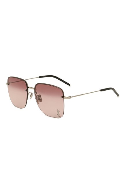 Женские солнцезащитные очки SAINT LAURENT светло-розового цвета, арт. SL 312 M 011 | Фото 1 (Тип очков: С/з; Оптика Гендер: оптика-женское; Очки форма: Квадратные)