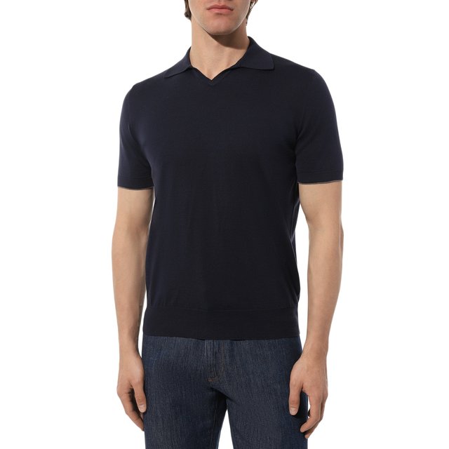 фото Хлопковое поло brunello cucinelli