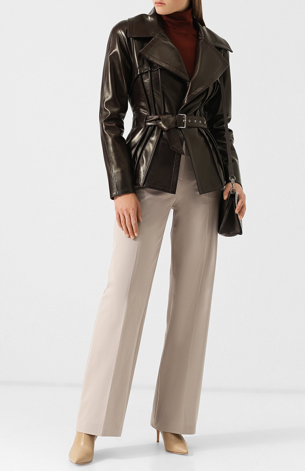 Однотонные брюки из хлопка Loro Piana  FAI3516 Фото 2