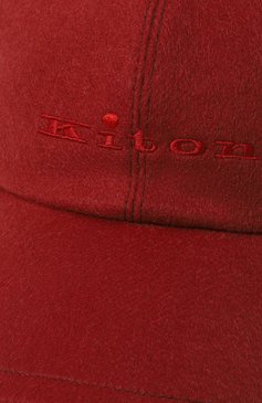 Мужской кашемировая бейсболка KITON бордового цвета, арт. DCAPP06/281A | Фото 4 (Материал: Текстиль, Кашемир, Шерсть; Материал сплава: Проставлено; Нос: Не проставлено)