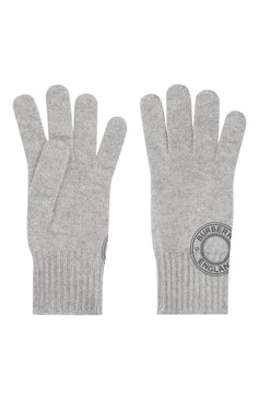 Женские кашемировые перчатки BURBERRY серого цвета, арт. 8045469 | Фото 3 (Материал: Текстиль, Кашемир, Шерсть; Кросс-КТ: Трикотаж)
