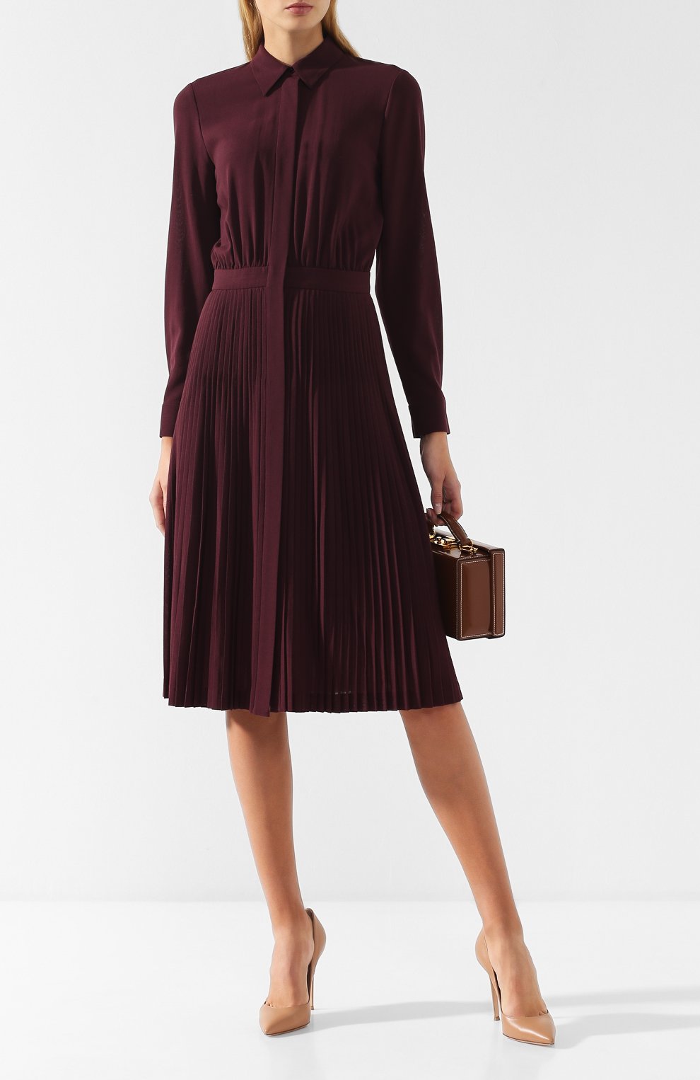 Шерстяное платье с отложным воротником Loro Piana  FAI2003 Фото 2