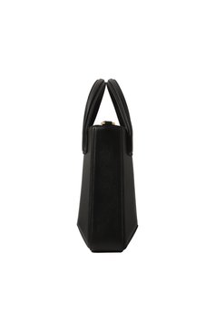Женская сумка sera MLOUYE черного цвета, арт. 10-016 | Фото 4 (Сумки-технические: Сумки top-handle; Размер: medium; Материал: Натуральная кожа; Ремень/цепочка: На ремешке)