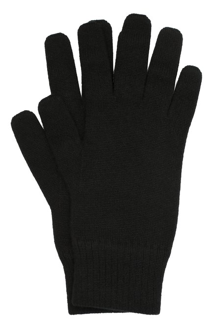 Мужские кашемировые перчатки CANOE черного цвета, арт. 6916910 | Фото 1 (Материал: Шерсть, Кашемир, Текстиль; Кросс-КТ: Трикотаж)