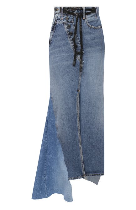 Женская джинсовая юбка TOM FORD голубого цвета по цене 299500 руб., арт. GCD051-DEX115 | Фото 1