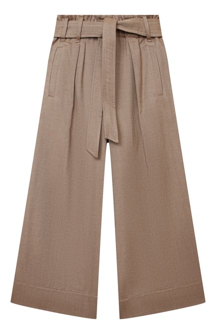 Детские брюки BRUNELLO CUCINELLI коричневого цвета по цене 53800 руб., арт. BB027P025B | Фото 1