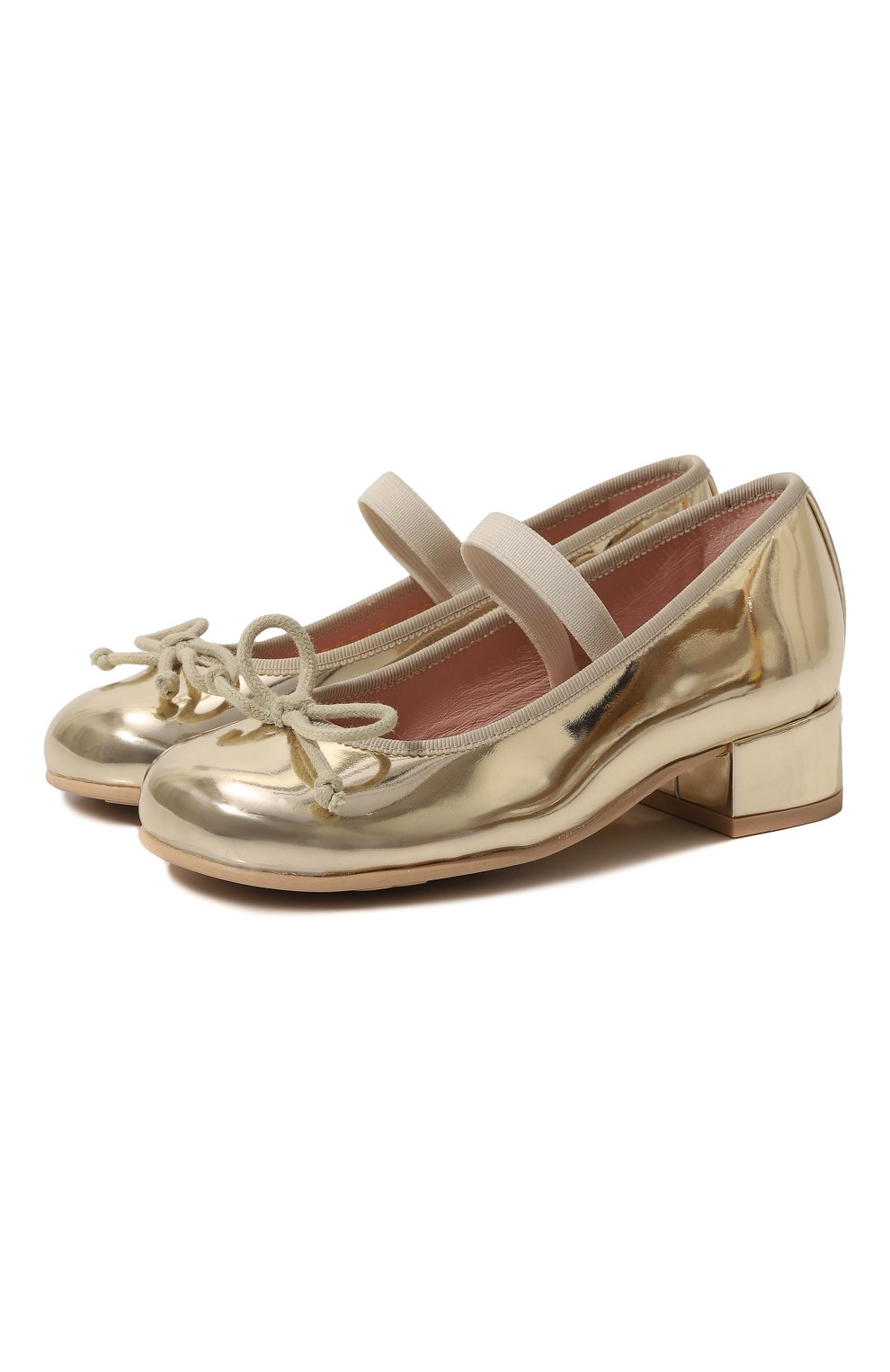 Туфли PRETTY BALLERINAS детские золотого цвета — купить в интернет ...