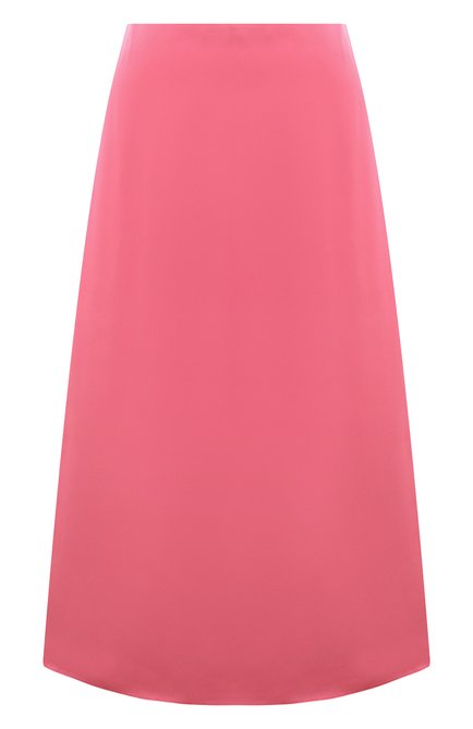 Женская шелковая юбка THEORY розового цвета по цене 27710 руб., арт. M0602305 | Фото 1