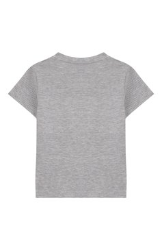 Детский комплект из футболки и шорт IL GUFO серого цвета, арт. P20DP318M0095/24M | Фото 3 (Кросс-КТ НВ: Костюм; Статус проверки: Проверена категория)