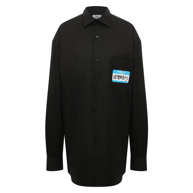 Хлопковая рубашка VETEMENTS
